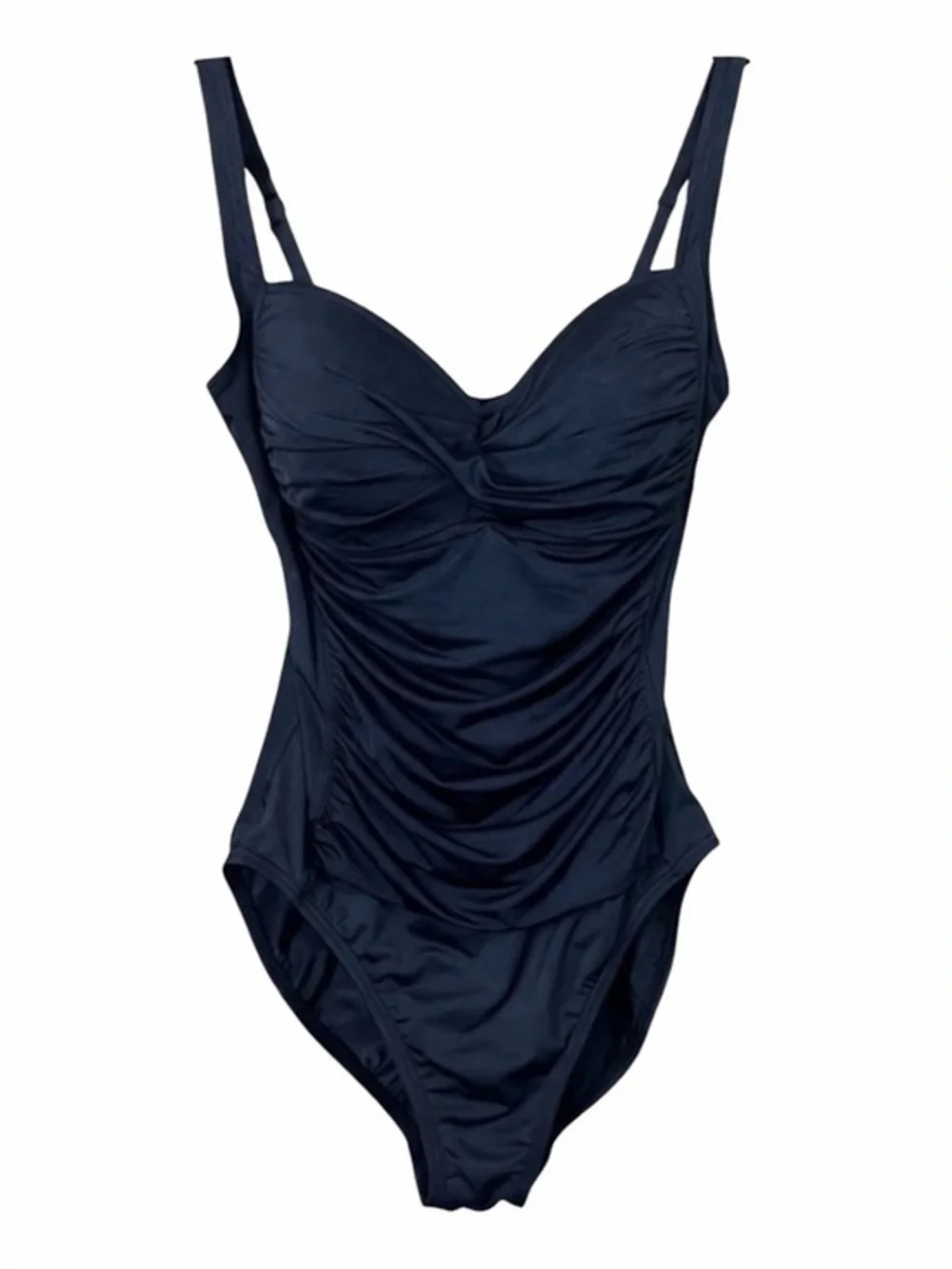 La Blanca By Rod Beattie Black Island Goddess Twist Bra One Piece Swimsuit